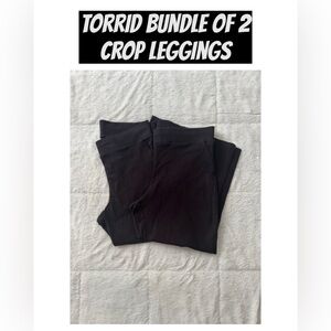 TORRID Bundle of 2 Cropped Pocket Leggings size 1